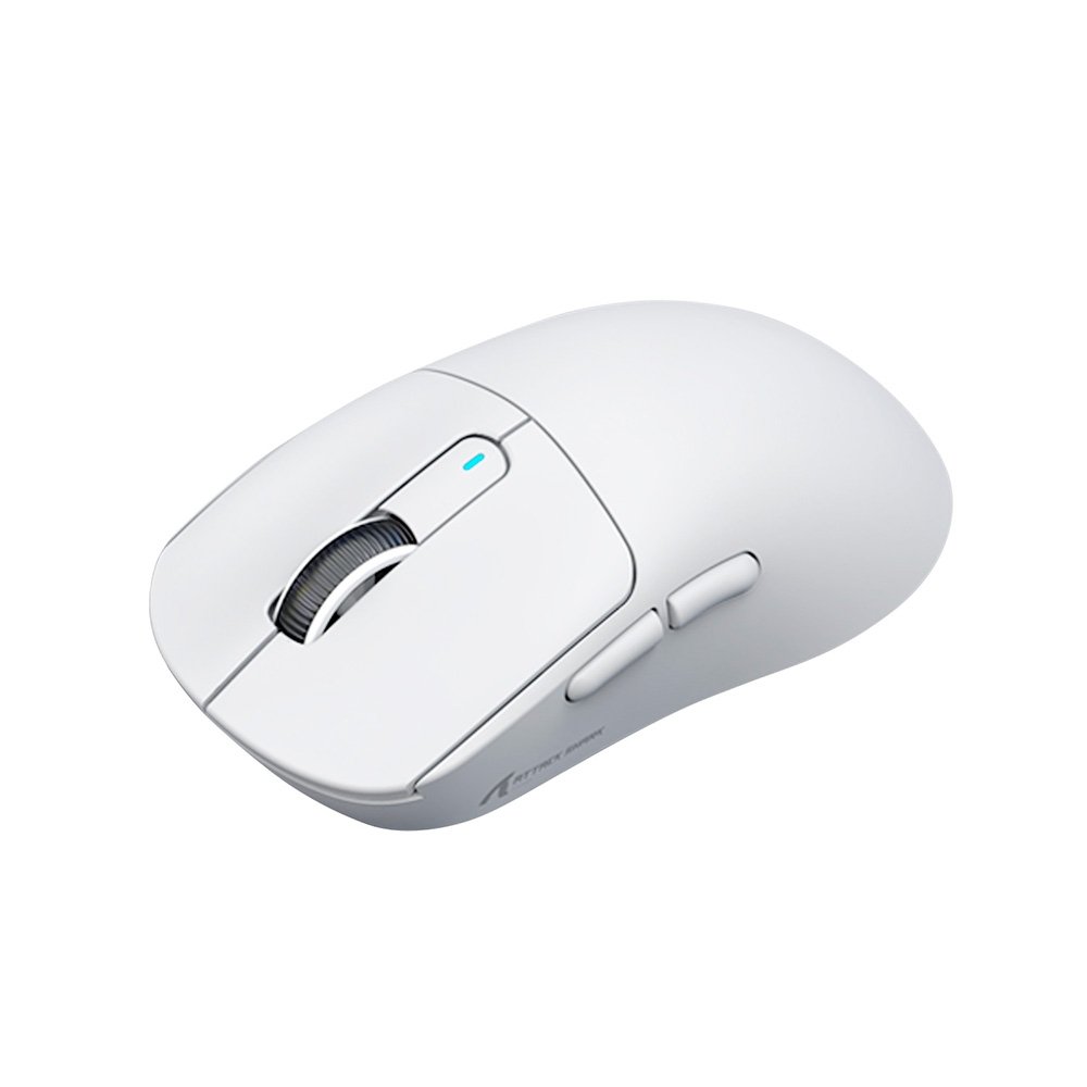 Mouse Gamer sem Fio Attack Shark X3 Tri-Mode, 26.000 DPI, Sensor Óptico PAW3395, 6 Botões Programáveis - Branco