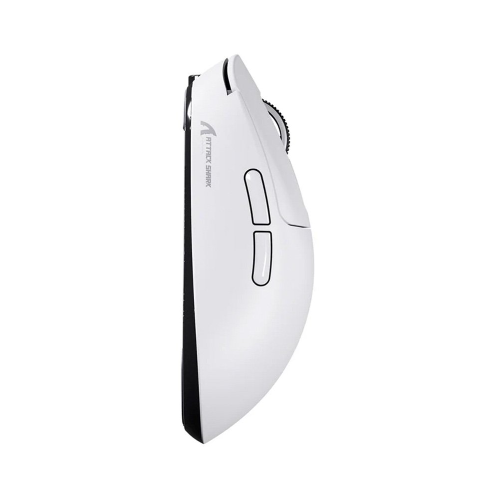 Mouse Gamer sem Fio Attack Shark X3 Tri-Mode, 26.000 DPI, Sensor Óptico PAW3395, 6 Botões Programáveis - Branco