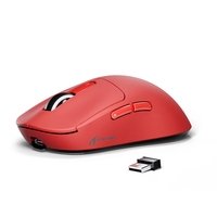 Mouse Gamer Sem Fio Attack Shark X6, 26000 Dpi, Paw3395, Tri-mode Com Dock Magnético, RGB, Vermelho Mouse Gamer Sem Fio Attack Shark X6, 26000 Dpi, Paw3395, Tri-mode Com Dock Magnético, RGB, Vermelho