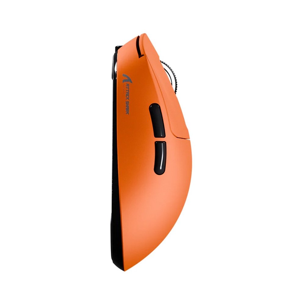 Mouse Gamer sem Fio Attack Shark X3 Tri-Mode, 26.000 DPI, Sensor Óptico PAW3395, 6 Botões Programáveis - Laranja Mouse Gamer sem Fio Attack Shark X3 Tri-Mode, 26.000 DPI, Sensor Óptico PAW3395, 6 Botões Programáveis - Laranja