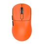 Mouse Gamer sem Fio Attack Shark X3 Tri-Mode, 26.000 DPI, Sensor Óptico PAW3395, 6 Botões Programáveis - Laranja