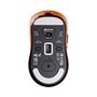 Mouse Gamer sem Fio Attack Shark X3 Tri-Mode, 26.000 DPI, Sensor Óptico PAW3395, 6 Botões Programáveis - Laranja