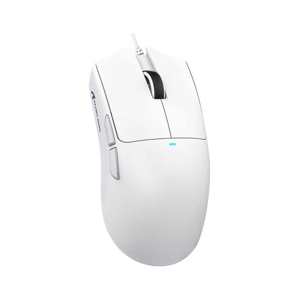 Mouse Gamer com Fio Attack Shark X11, Ultraleve, 12.800 DPI, 5 Botões - Branco - view 3