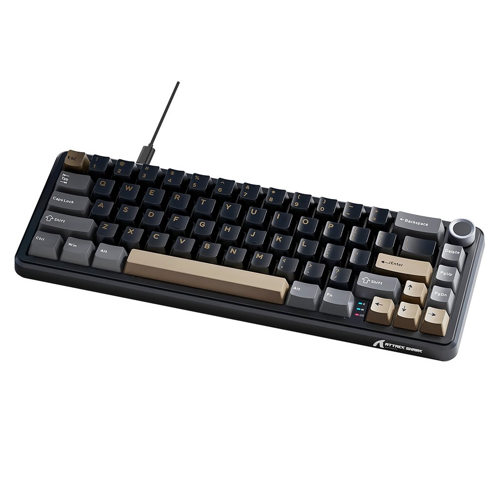 Teclado Mecânico Attack Shark X66 Star 65% Preto