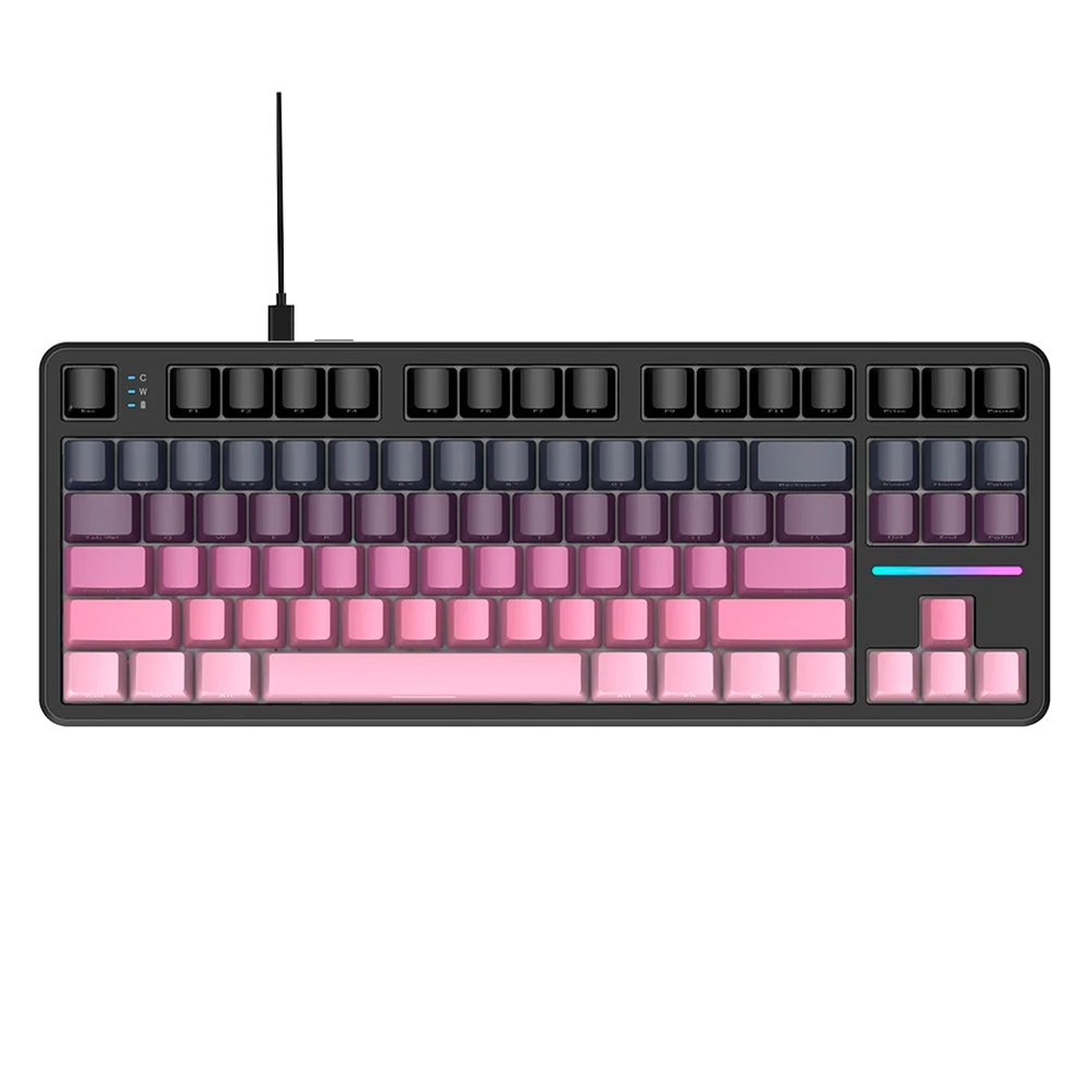 Teclado Attack Shark X87 Blackberry RGB | KaBuM!