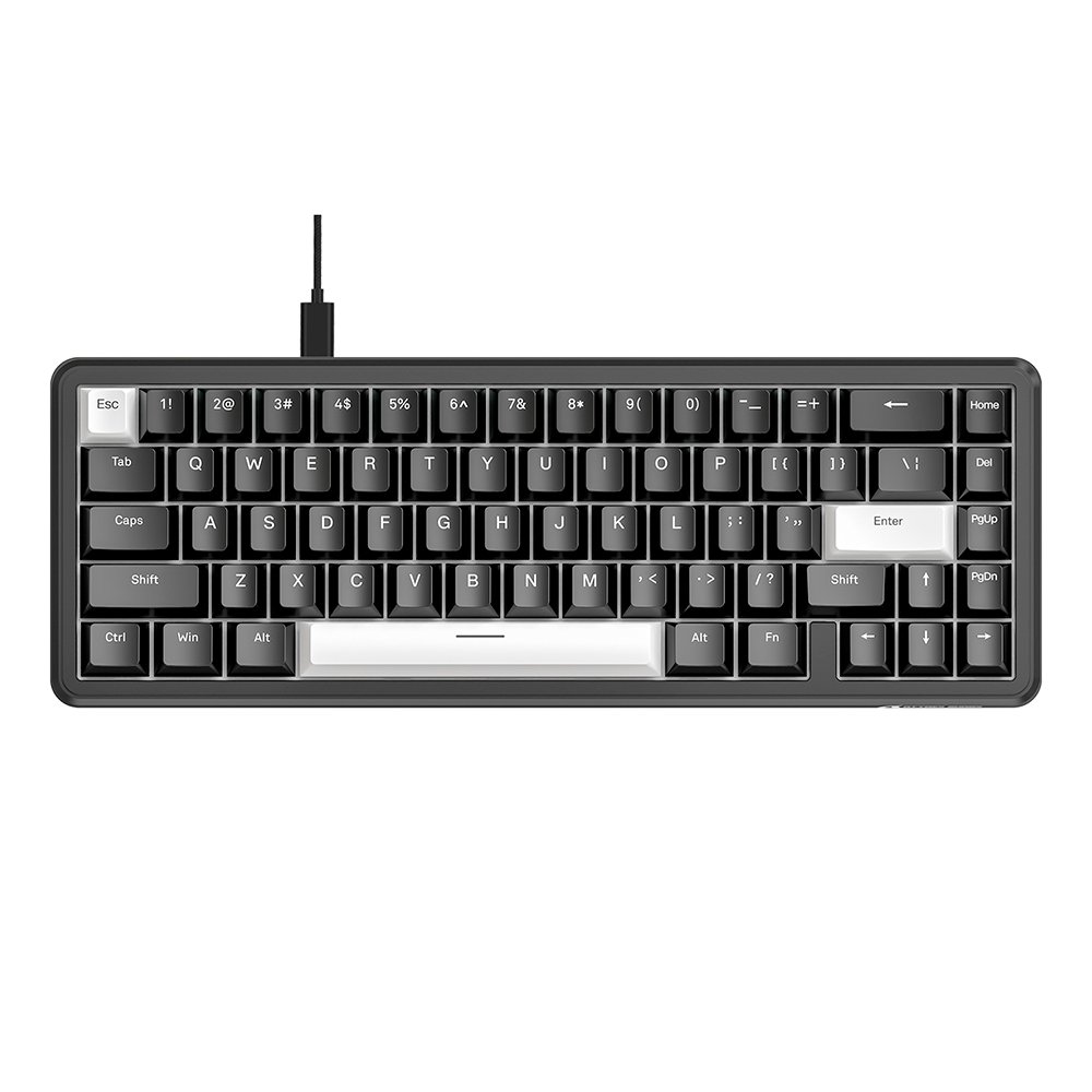 Teclado Magnético Gamer Attack Shark X65 HE, Rapid Trigger, 8000Hz, 0.01mm, Business Black, Preto - AS-X65HE-BB - view 3