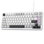 Teclado Magnético Gamer Attack Shark X82 HE, 75%, Rapid Trigger, 8000Hz, 0.01ms, Starlight White, Branco - AS-X82HE-SL