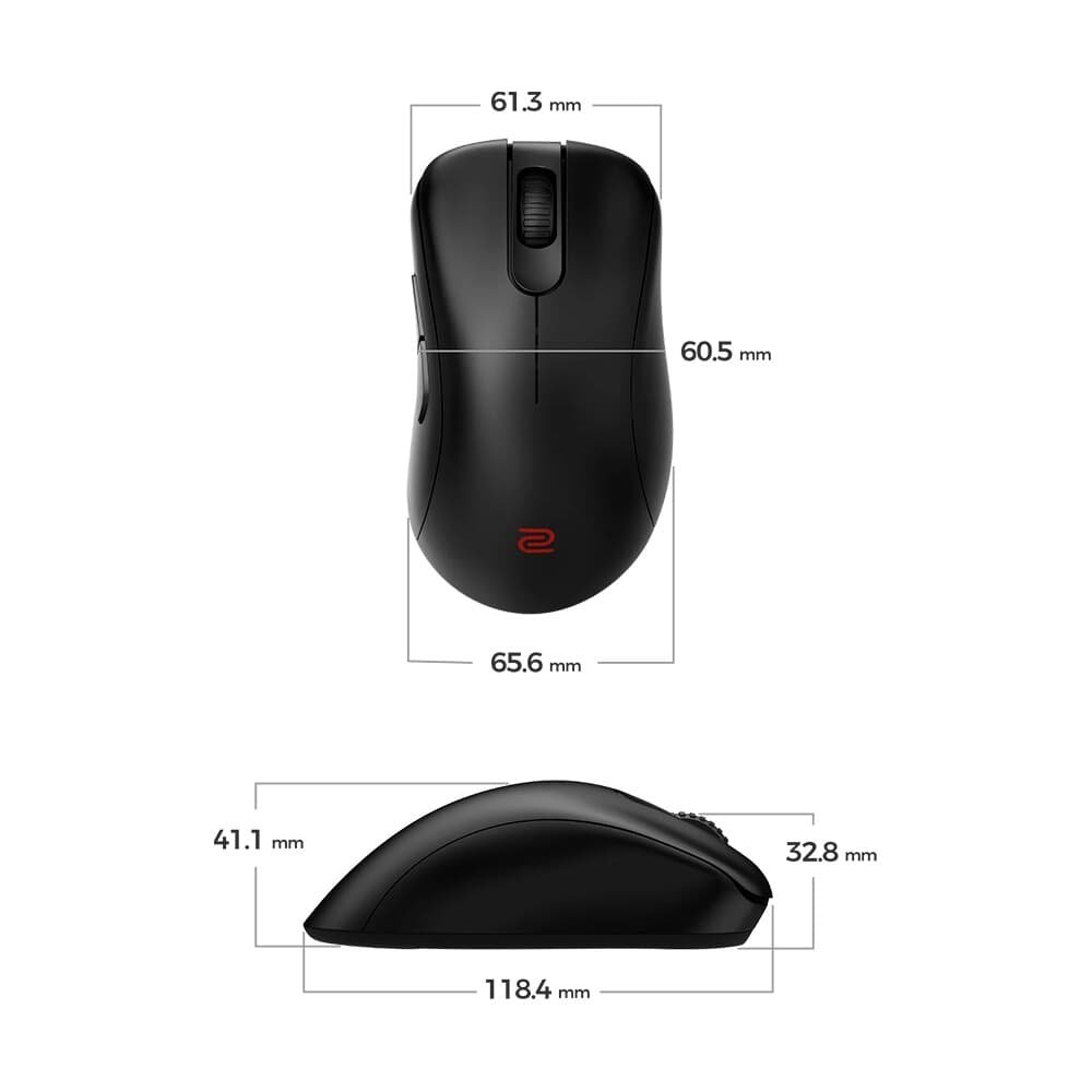 Mouse Gamer Sem Fio Zowie EC3-DW, 4K, Small, 3200 DPI, com Base para Carregamento, Preto - 9H.N4WBE.A2E - view 7