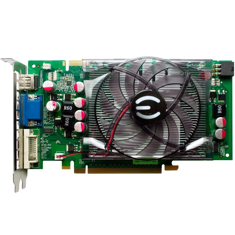 Placa de Vídeo VGA NVIDIA EVGA GEFORCE GT 9800 1GB DDR3 256 bits PCI-E 2.0 01G-P3-N988-TR