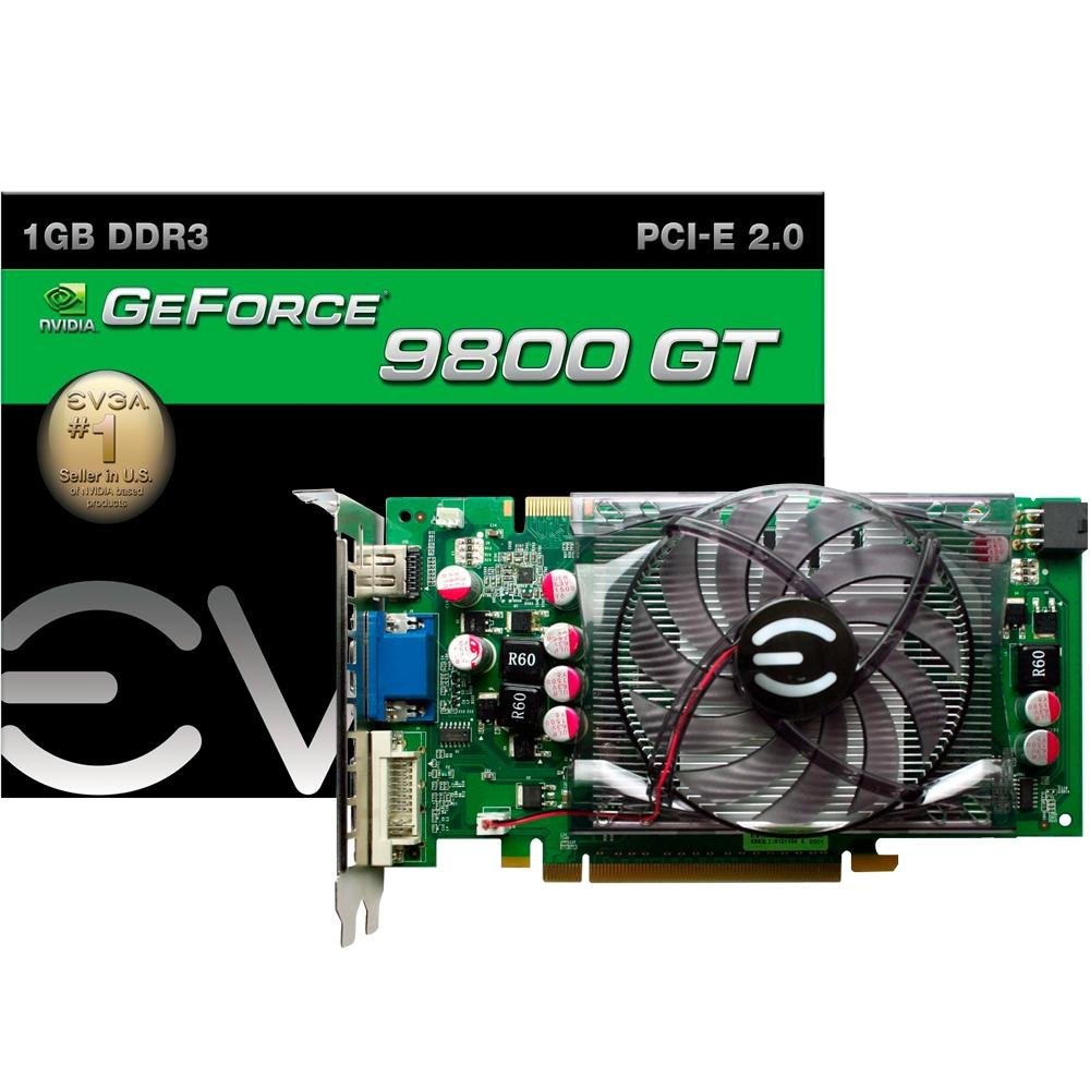 Evga Nvidia 9800gt 1gb EVGA NVIDIA GeForce 9800 GT 1GB PCI-e Video