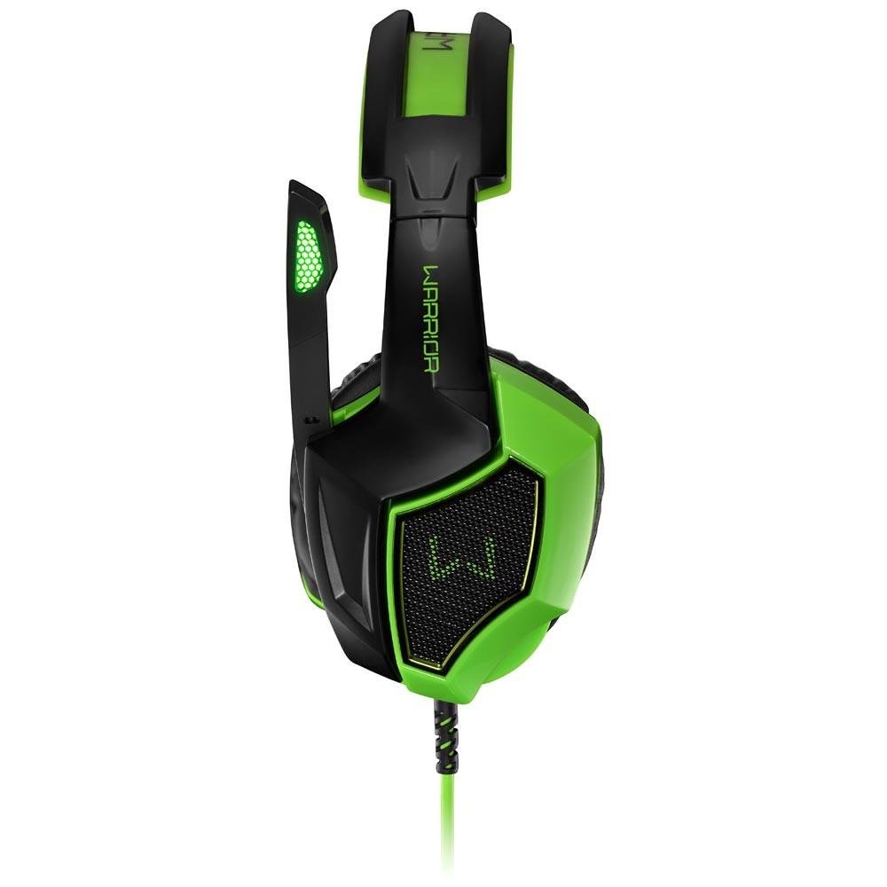Imagem 2 de 4 do produto Headset Gamer Warrior 7.1 USB com LED Verde - PH224