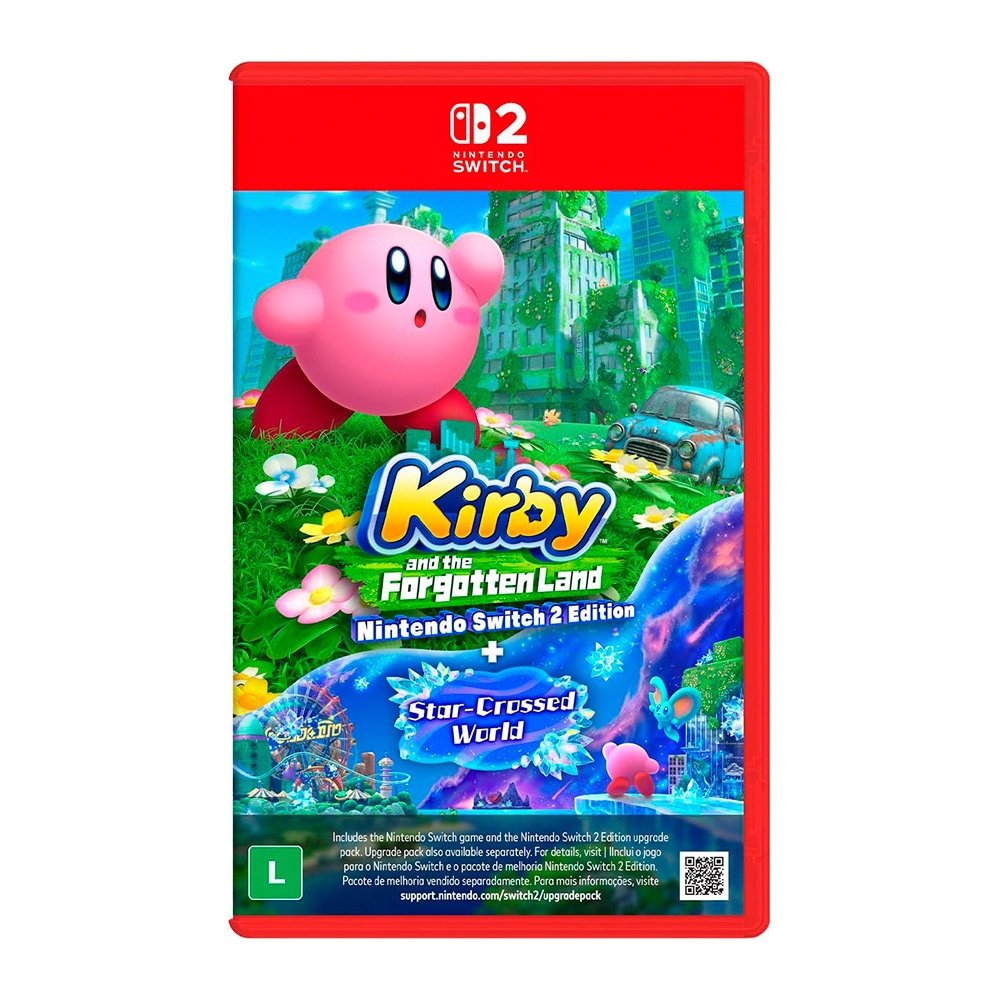 Jogo Kirby and the Forgotten Land + Star-Crossed World, Para Nintendo Switch 2 - NBSPARZGB