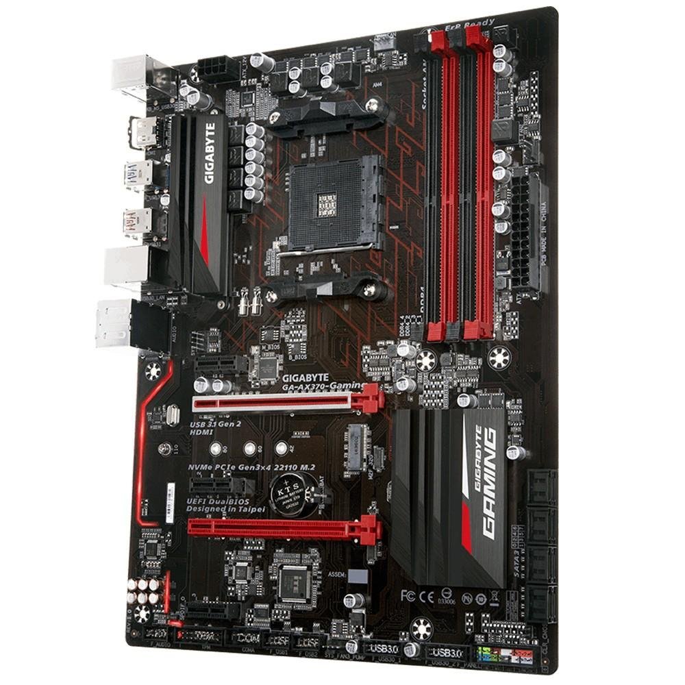 Placa-Mãe Gigabyte GA-AX370-Gaming, AMD AM4, ATX, DDR4