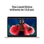 MacBook Air Apple 13" Chip M3, CPU de 8 Núcleos, GPU de 8 Núcleos, Memória unificada de 16 GB, SSD de 256 GB, Estelar - MC8J4BZ/A
