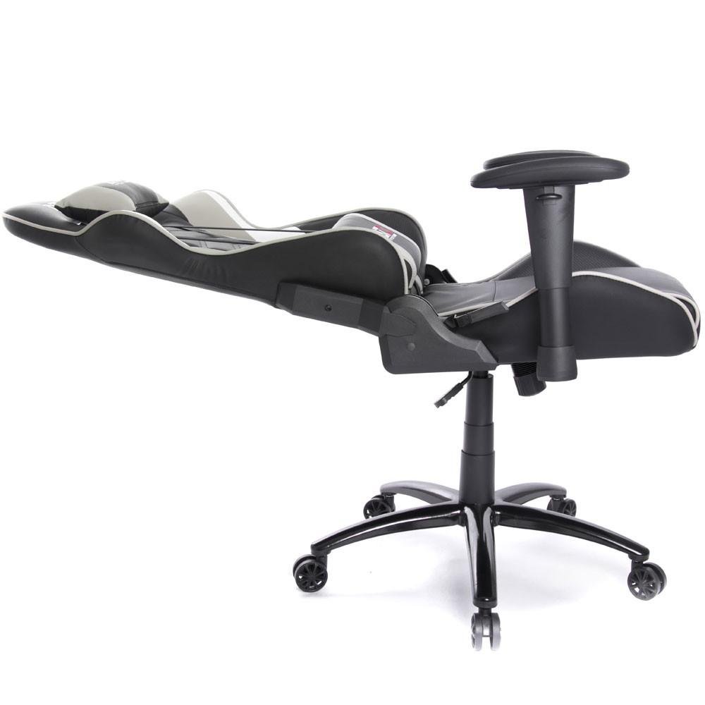 Cadeira Gamer Ergonômica DT3 Elise, Até 150kg, com Almofadas, Reclinável, Preto e Cinza - 10633-3 Cadeira Gamer Ergonômica DT3 Elise, Até 150kg, com Almofadas, Reclinável, Preto e Cinza - 10633-3
