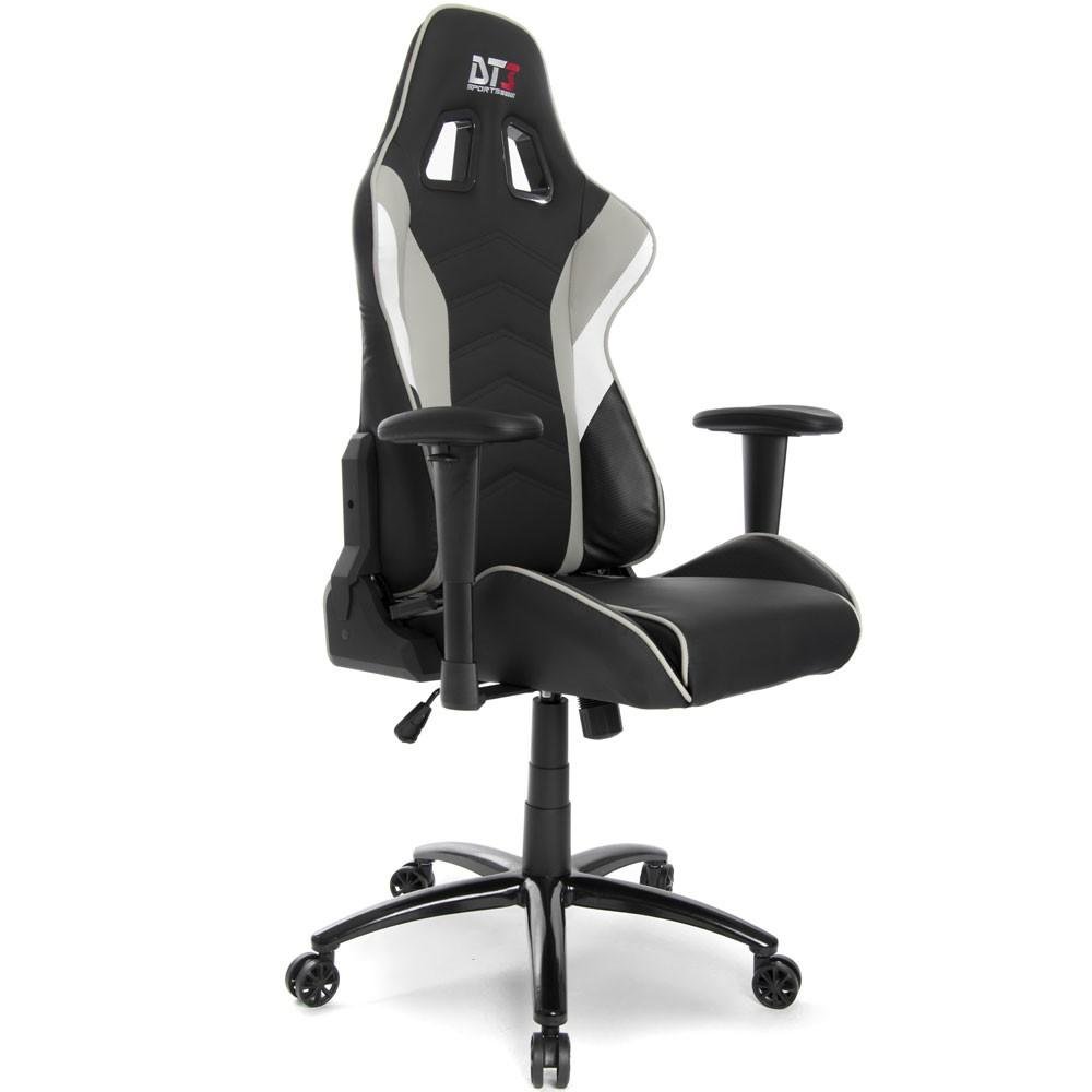 Cadeira Gamer Ergonômica DT3 Elise, Até 150kg, com Almofadas, Reclinável, Preto e Cinza - 10633-3 Cadeira Gamer Ergonômica DT3 Elise, Até 150kg, com Almofadas, Reclinável, Preto e Cinza - 10633-3