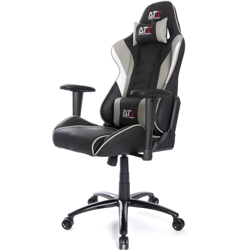 Cadeira Gamer Ergonômica DT3 Elise, Até 150kg, com Almofadas, Reclinável, Preto e Cinza - 10633-3 Cadeira Gamer Ergonômica DT3 Elise, Até 150kg, com Almofadas, Reclinável, Preto e Cinza - 10633-3