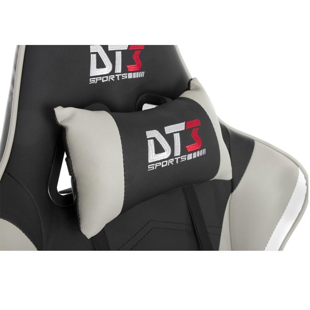 Imagem 9 de 15 do produto Cadeira Gamer Ergonômica DT3 Elise, Até 150kg, com Almofadas, Reclinável, Preto e Cinza - 10633-3