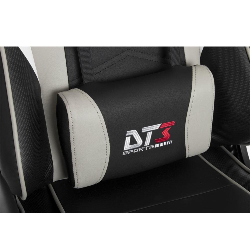 Imagem 11 de 15 do produto Cadeira Gamer Ergonômica DT3 Elise, Até 150kg, com Almofadas, Reclinável, Preto e Cinza - 10633-3