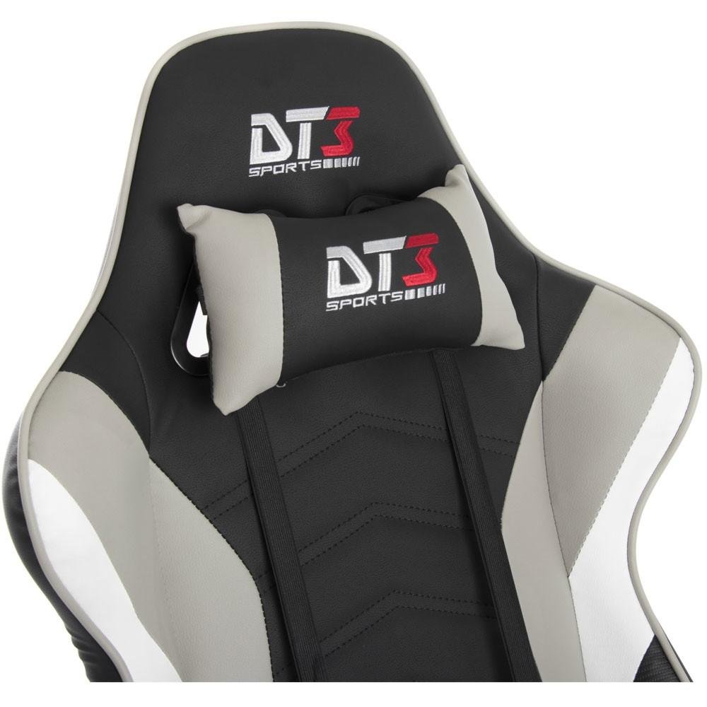 Imagem 12 de 15 do produto Cadeira Gamer Ergonômica DT3 Elise, Até 150kg, com Almofadas, Reclinável, Preto e Cinza - 10633-3