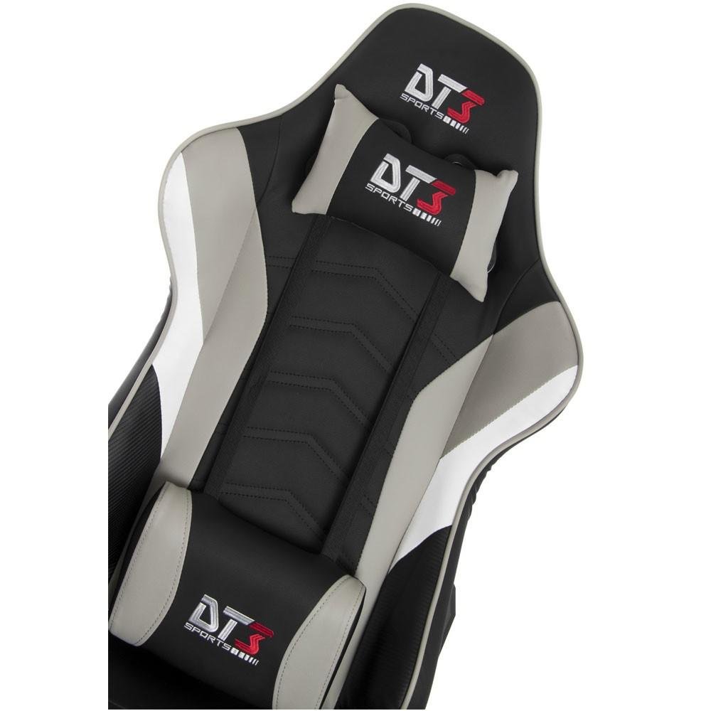 Imagem 13 de 15 do produto Cadeira Gamer Ergonômica DT3 Elise, Até 150kg, com Almofadas, Reclinável, Preto e Cinza - 10633-3
