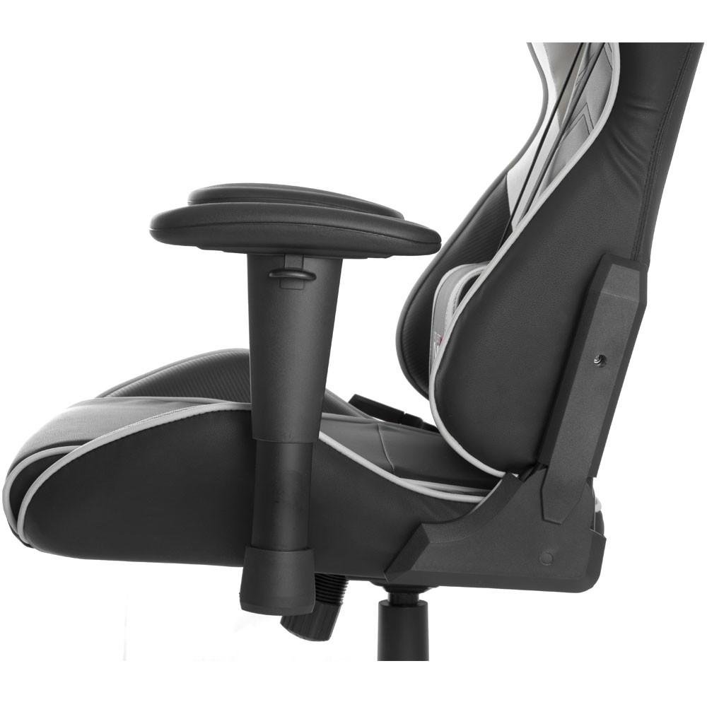 Imagem 8 de 15 do produto Cadeira Gamer Ergonômica DT3 Elise, Até 150kg, com Almofadas, Reclinável, Preto e Cinza - 10633-3