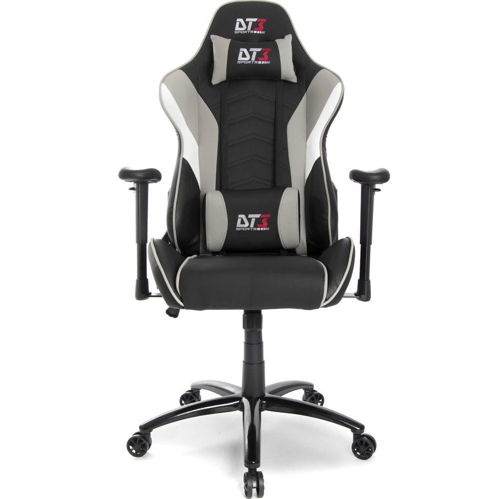 Cadeira Gamer Ergonômica DT3 Elise, Até 150kg, com Almofadas, Reclinável, Preto e Cinza - 10633-3 Cadeira Gamer Ergonômica DT3 Elise, Até 150kg, com Almofadas, Reclinável, Preto e Cinza - 10633-3