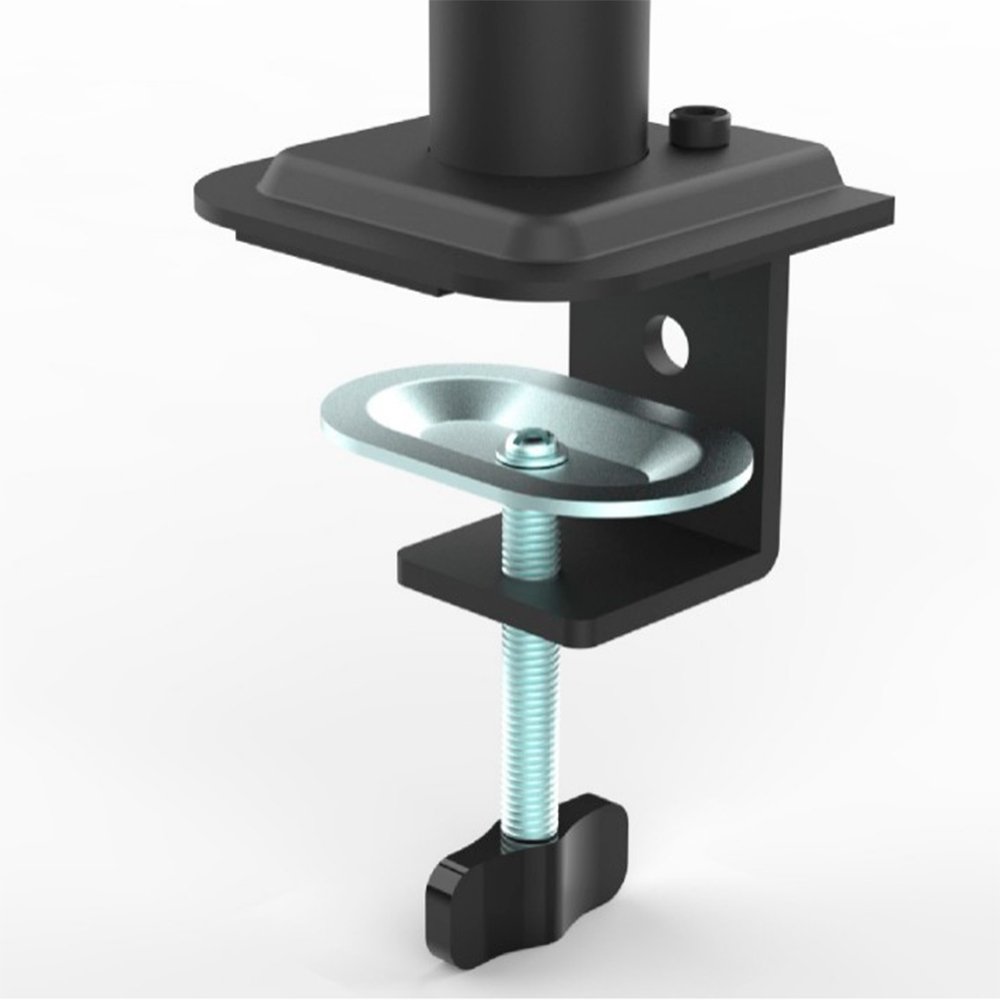 Imagem 4 de 6 do produto Suporte de Mesa Articulado para 2 Monitores de 13" a 32" Ergofirst, Ajuste de Inclinação, Altura e Giro, Preto - G01-C024