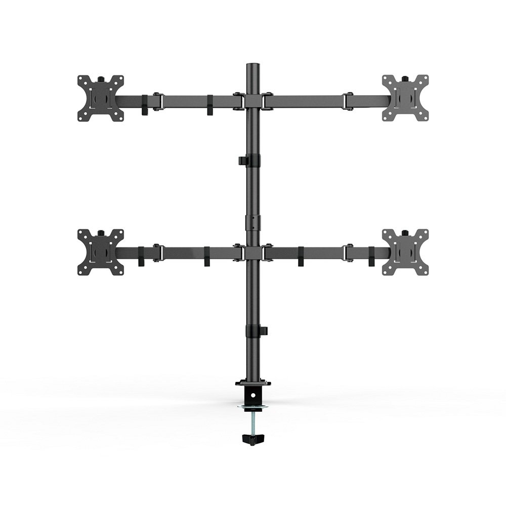 Suporte de Mesa Articulado para 4 Monitores de 13 a 32 Ergofirst, Ajuste de Inclinação, Altura e Giro, Preto - G01-C048N - view 2