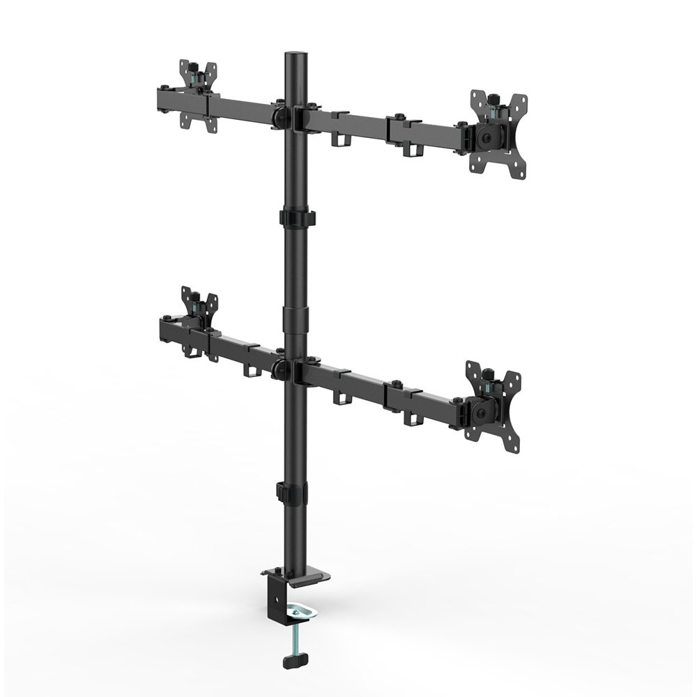 Suporte de Mesa Articulado para 4 Monitores de 13 a 32 Ergofirst, Ajuste de Inclinação, Altura e Giro, Preto - G01-C048N - view 3