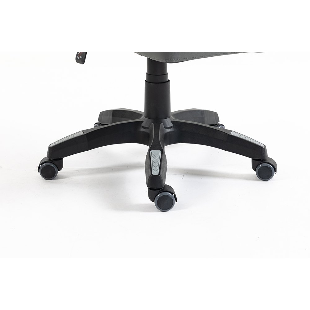 Imagem 11 de 16 do produto Cadeira Gamer Rise Mode X06, Ângulo Ajustável, Até 120Kg, Apoio Para os Pés Retrátil, Preto e Cinza - RM-CG-X06-BG