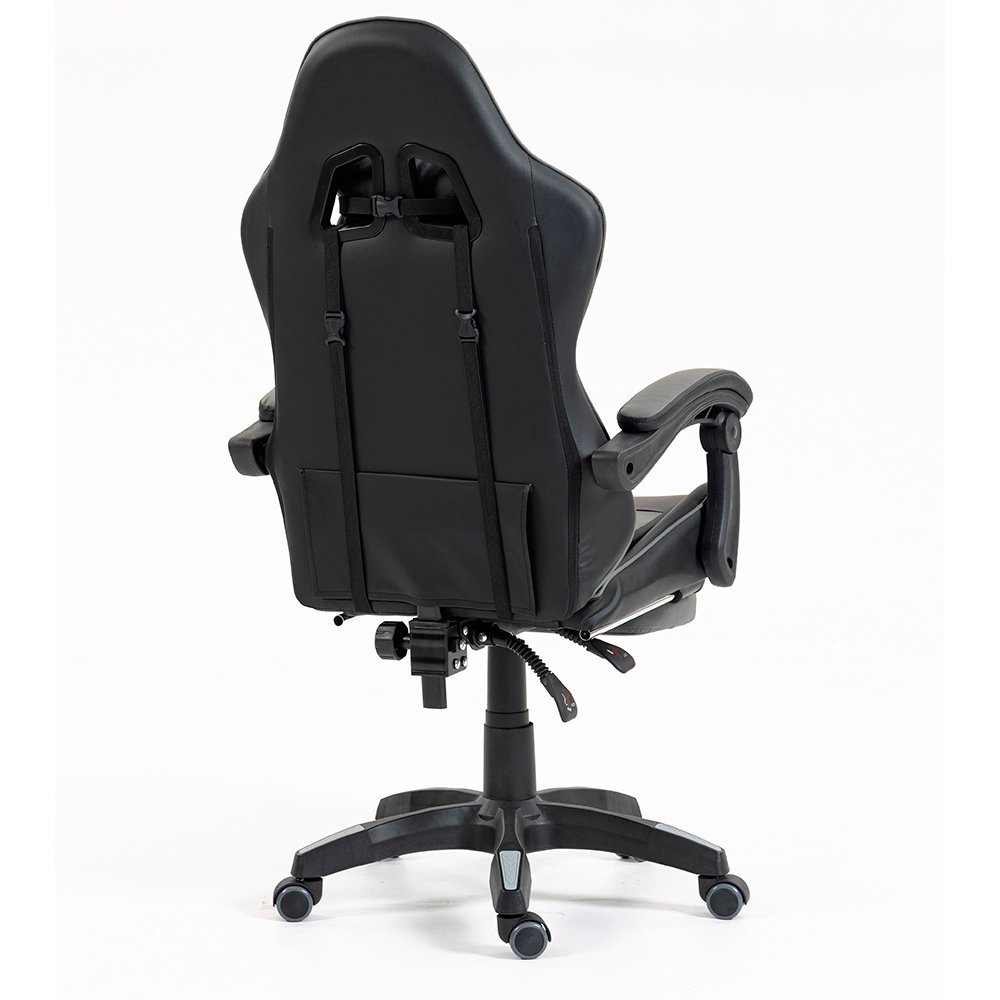 Imagem 13 de 16 do produto Cadeira Gamer Rise Mode X06, Ângulo Ajustável, Até 120Kg, Apoio Para os Pés Retrátil, Preto e Cinza - RM-CG-X06-BG