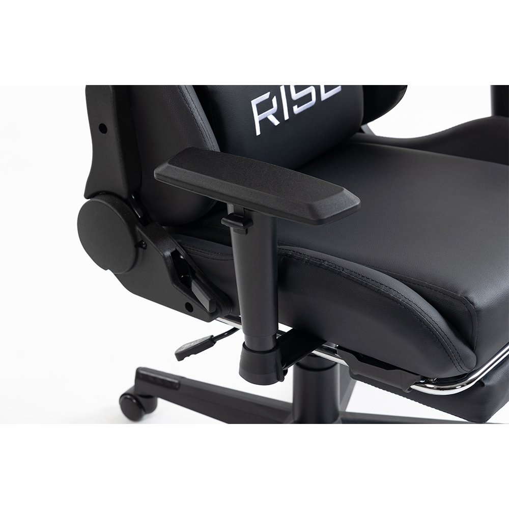 Cadeira Gamer Rise Mode X02, Ângulo Ajustável, Até 130Kg, Braço 2D, Apoio Para os Pés Retrátil, Preta - RM-CG-X02-BK - view 6
