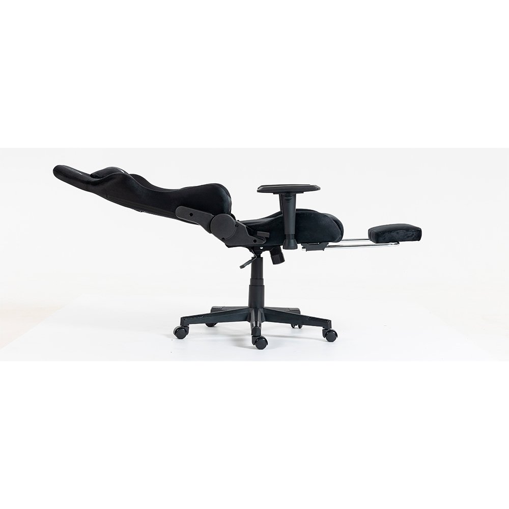 Cadeira Gamer Rise Mode X02, Ângulo Ajustável, Até 130Kg, Braço 2D, Tecido, Apoio Para os Pés Retrátil, Preta - RM-CG-X02-BK-FBC - view 3