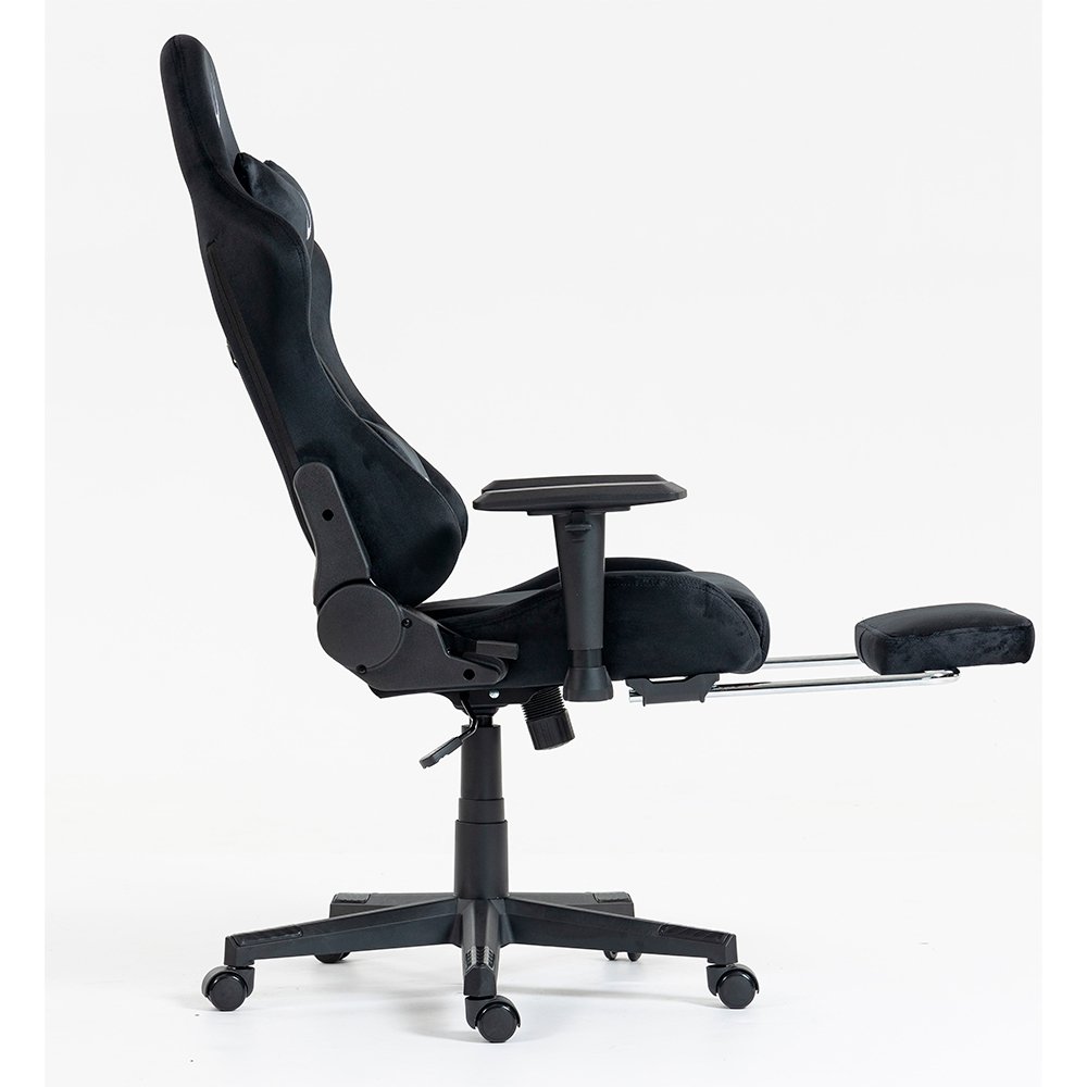 Cadeira Gamer Rise Mode X02, Ângulo Ajustável, Até 130Kg, Braço 2D, Tecido, Apoio Para os Pés Retrátil, Preta - RM-CG-X02-BK-FBC - view 5