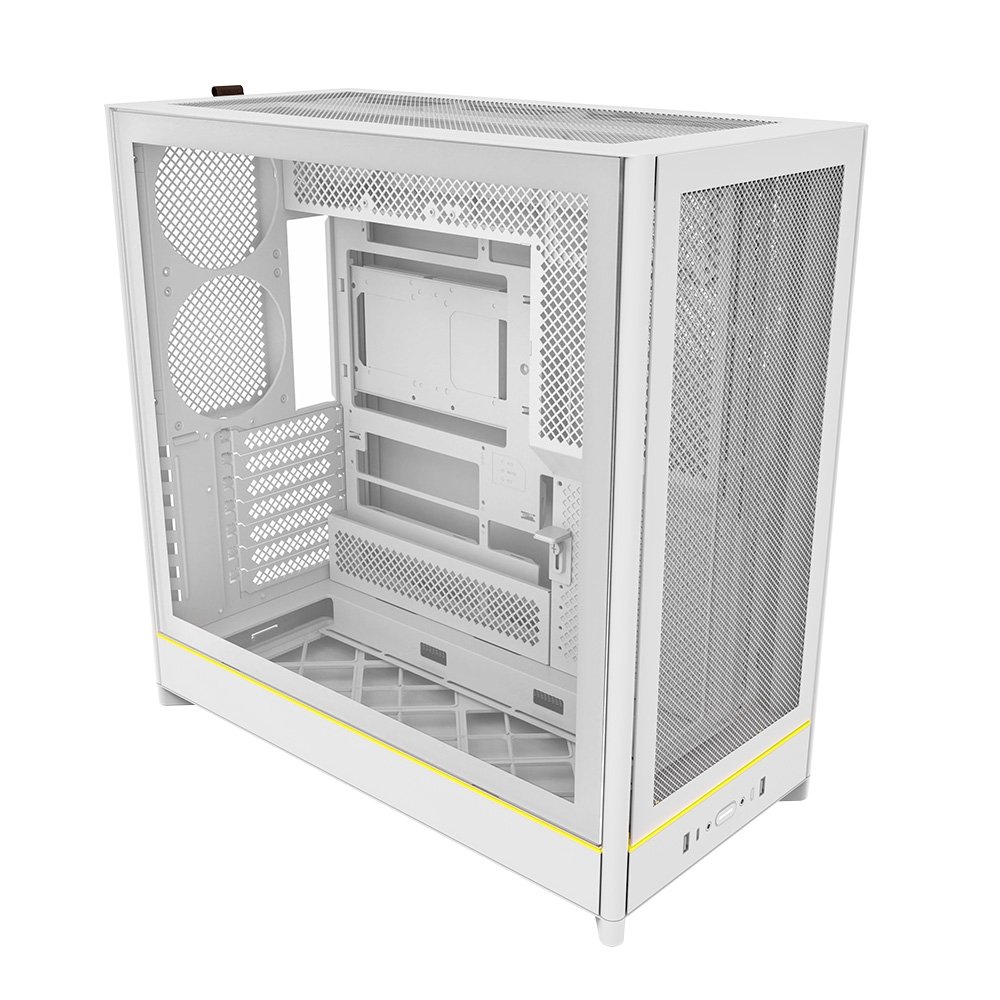 Gabinete Gamer ( Balão.info) HS01, Mid-Tower, ATX, Vidro Temperado, Sem FANs, Branco ( Balão.info - view 6