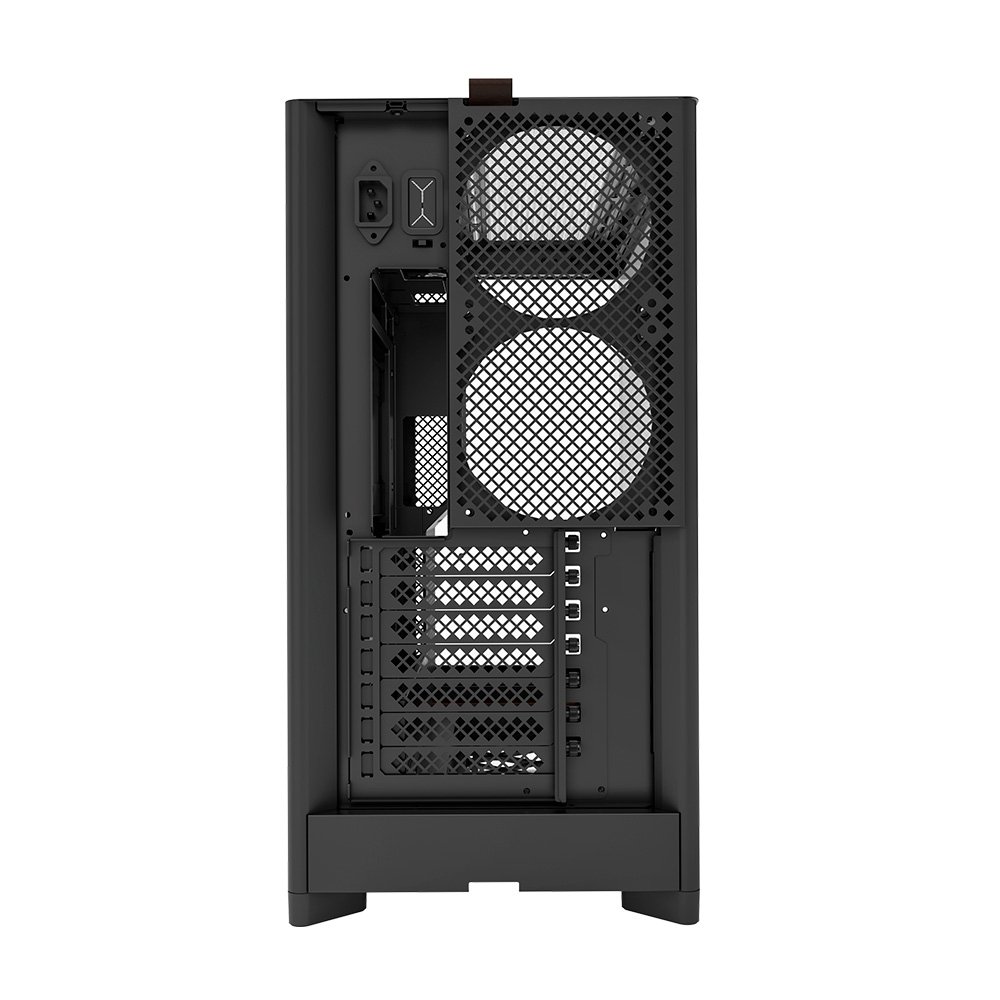 Gabinete Gamer ( Balão.info) HS02, Mid-Tower, ATX, Vidro Temperado, Sem FANs, Preto ( Balão.info - view 2