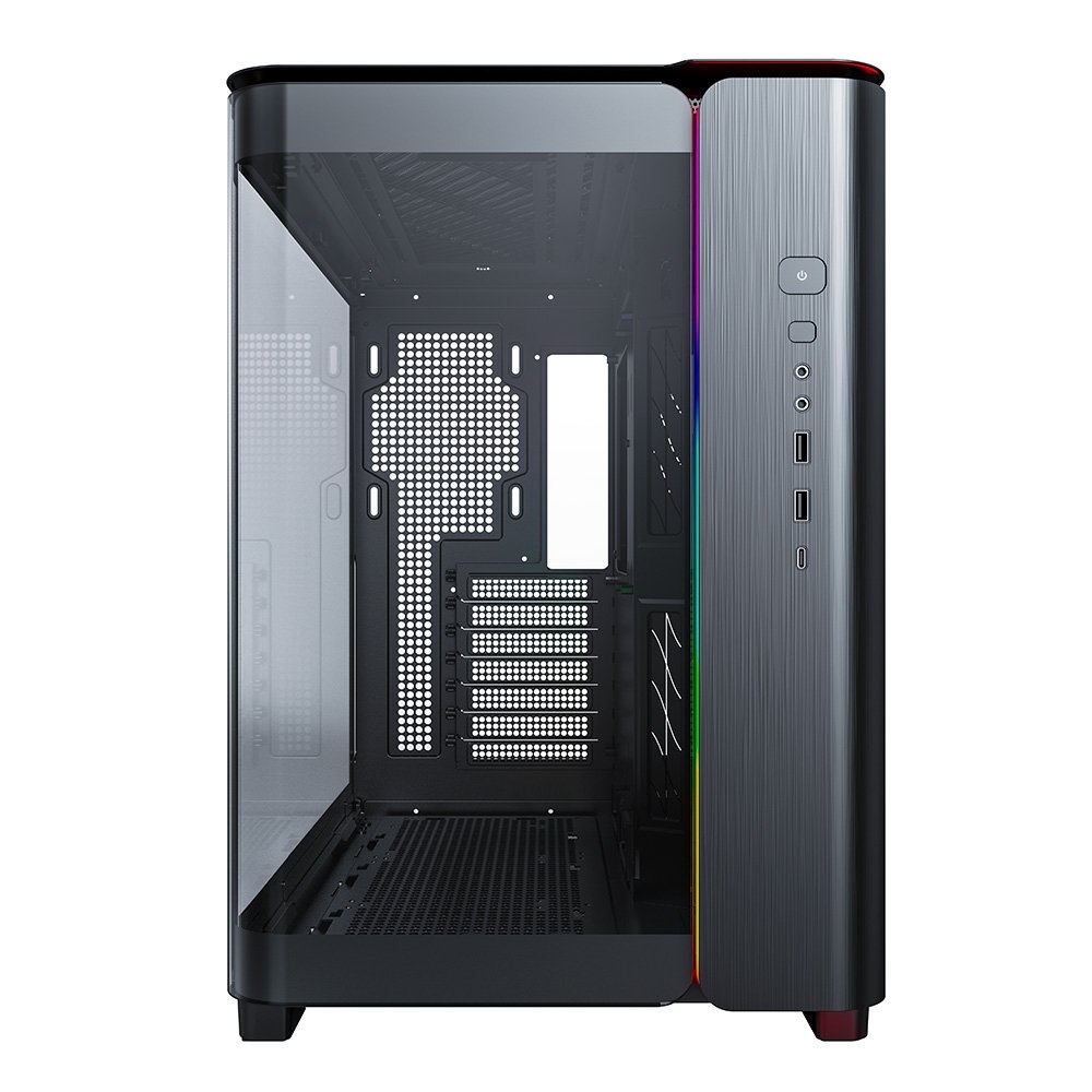 Gabinete Gamer Montech King 95, Mid-Tower, ATX,  Vidro Duplo Temperado, Sem Fans, Preto - KING95BK - view 5
