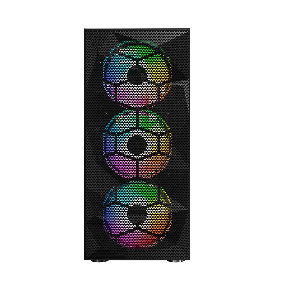 Imagem 2 de 7 do produto Gabinete Gamer Montech X3 Mesh, Mid-Tower, Painel Frontal em Mesh, Com 6X Fans, Preto - X3MESHBK