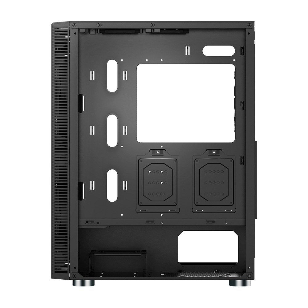 Gabinete Gamer Montech X3 Glass, Mid-Tower, Painel Frontal em Vidro, Com 6X Fans, Preto - X3GLASSBK - view 3