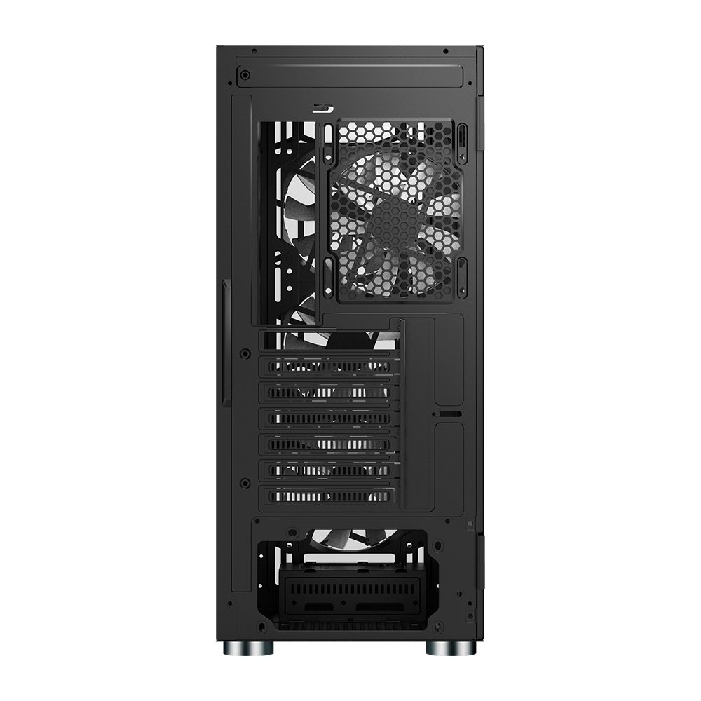 Gabinete Gamer Montech X3 Glass, Mid-Tower, Painel Frontal em Vidro, Com 6X Fans, Preto - X3GLASSBK - view 6