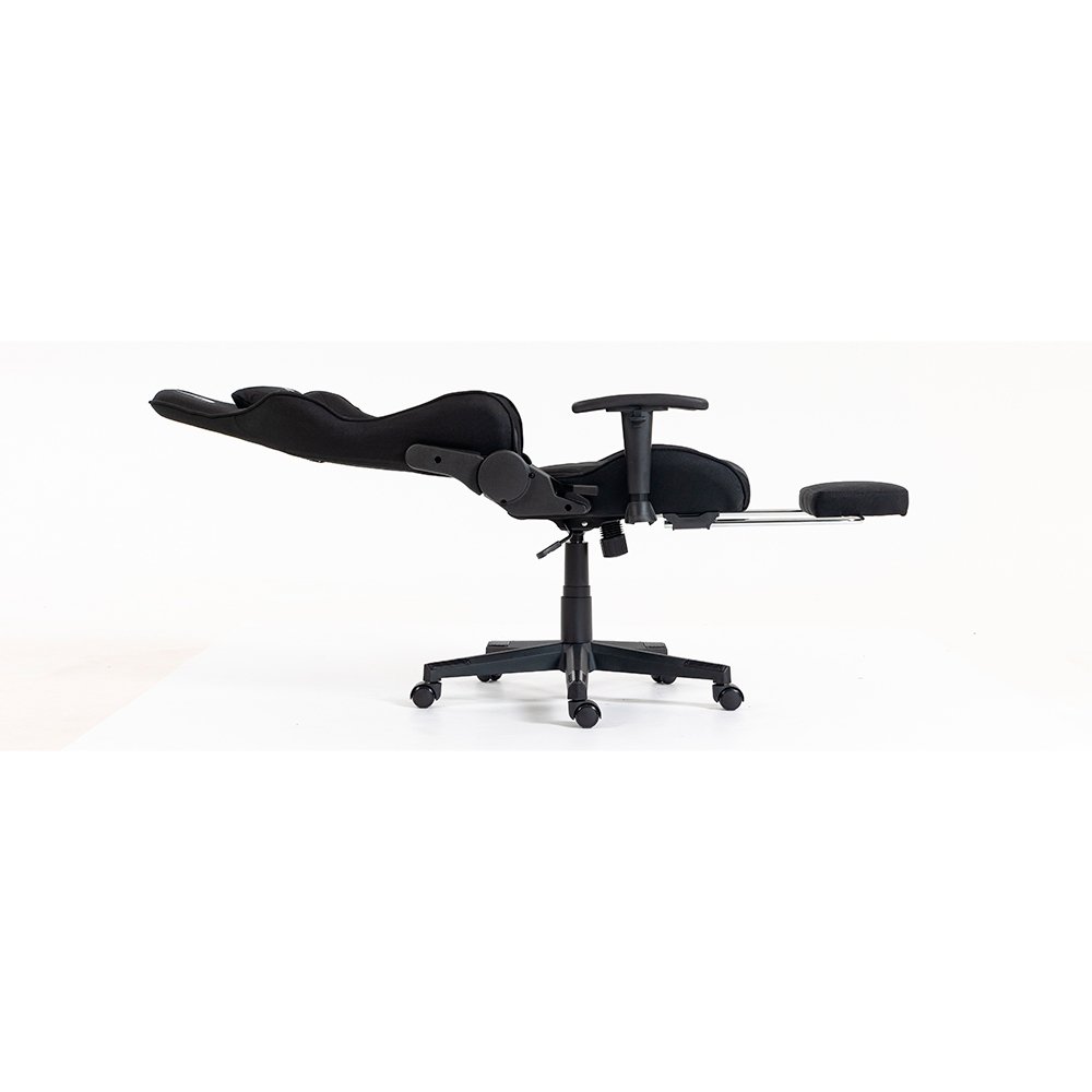 Cadeira Gamer Rise Mode X04, Ângulo Ajustável, Apoio Para os Pés Retrátil, Preto, Tecido - RM-CG-X04-BK-FBC - view 3