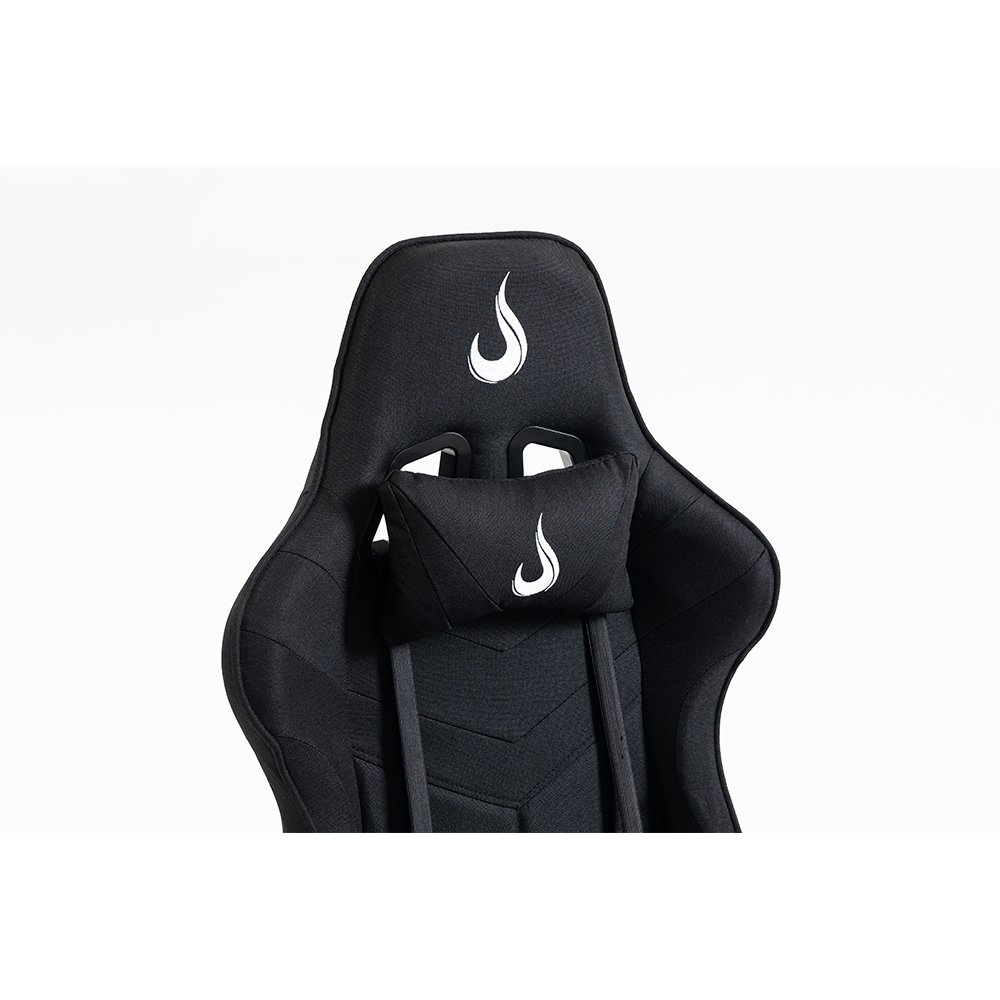 Cadeira Gamer Rise Mode X04, Ângulo Ajustável, Apoio Para os Pés Retrátil, Preto, Tecido - RM-CG-X04-BK-FBC - view 6