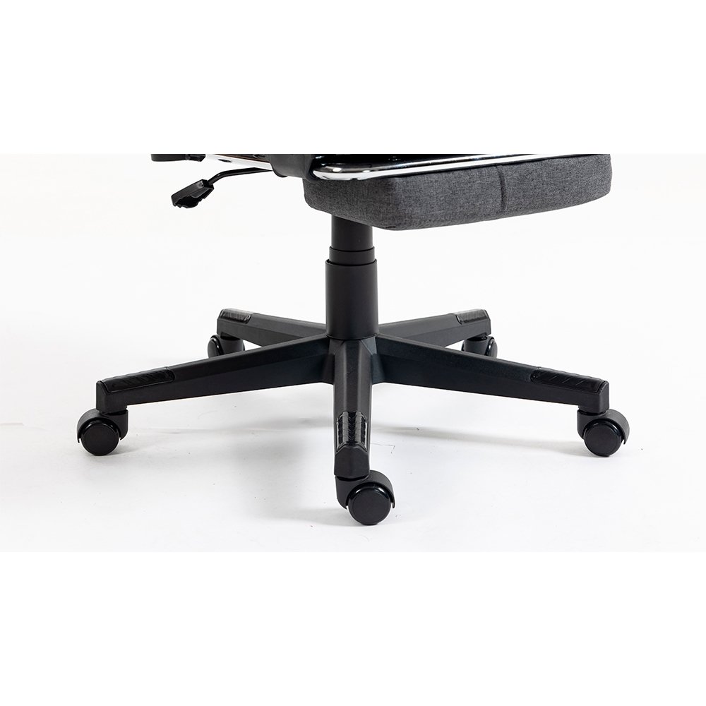 Imagem 11 de 16 do produto Cadeira Gamer Rise Mode X04, Ângulo Ajustável, Apoio Para os Pés Retrátil, Cinza, Tecido - RM-CG-X04-GR-FBC