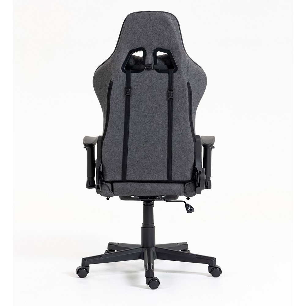 Imagem 13 de 16 do produto Cadeira Gamer Rise Mode X04, Ângulo Ajustável, Apoio Para os Pés Retrátil, Cinza, Tecido - RM-CG-X04-GR-FBC