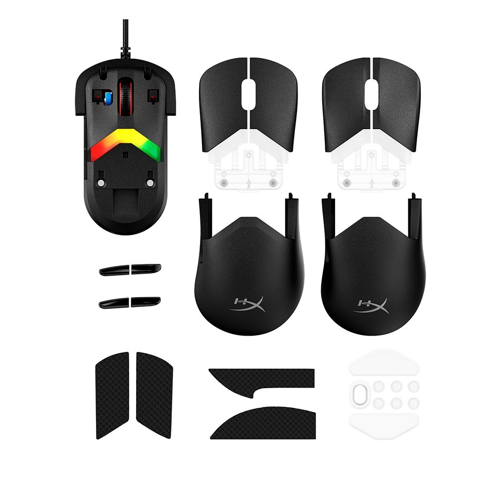 Mouse Gamer HyperX Pulsefire Saga, 26000 DPI, 8000Hz, Design Modular, Switches Ópticos, Preto - A2PB3AA - view 9