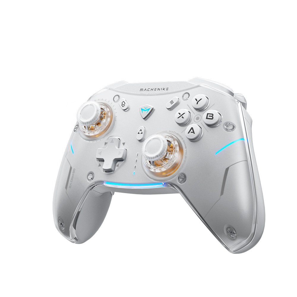 Controle Sem Fio Gamer Machenike G5 Pro, Multiplataformas, RGB, Switch Kailh, Com Dock, Branco - JJ02GG007 - view 2