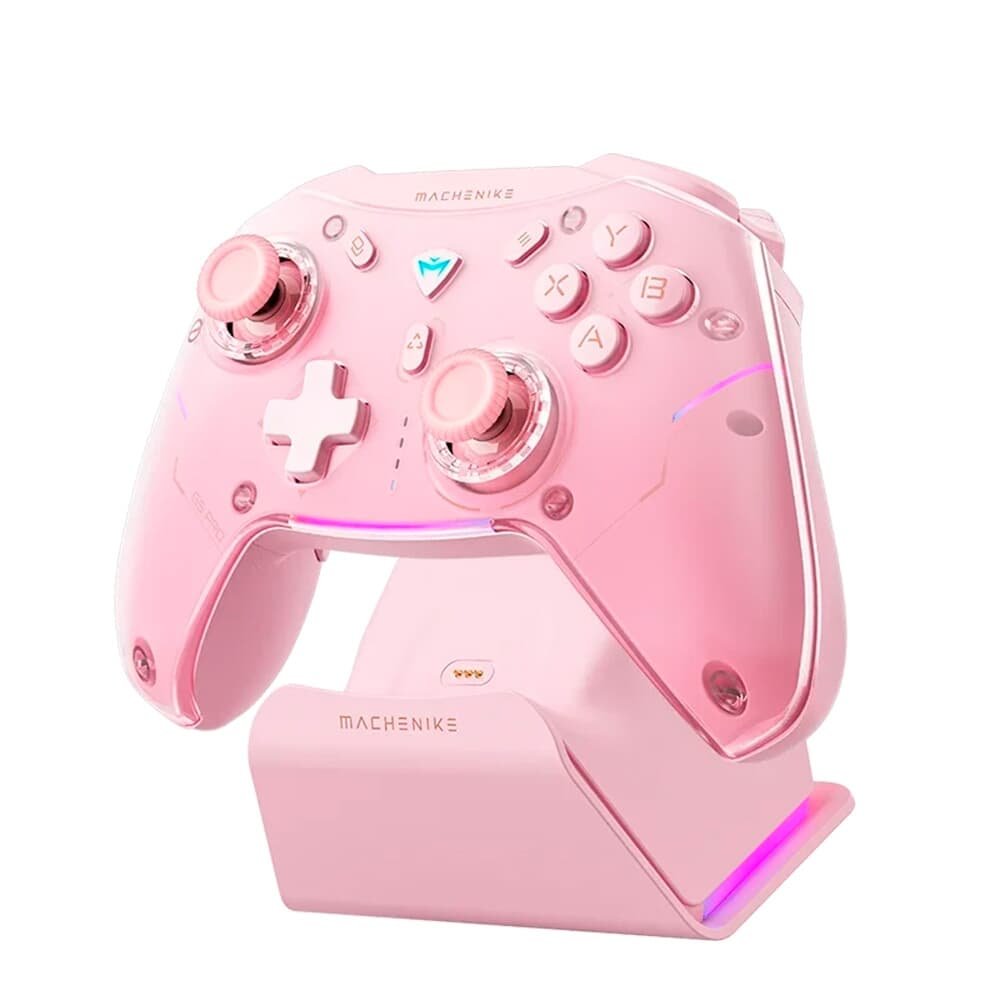 Controle Gamer, Machenike G5 Pro Max, Multiplataformas, Tri-Mode, RGB, Switch Kailh, Rosa - JJ02GJ007 - view 2