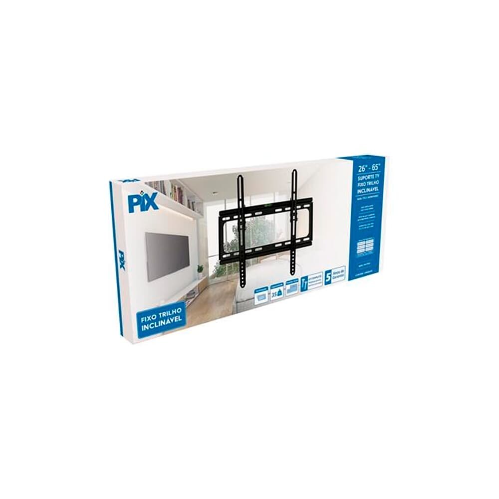 Imagem 3 de 3 do produto Suporte para TV PIX PX-FT40, Inclinável, Tipo Trilho, para TVs de 26"" a 65"", Preto - 079-0067