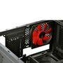 Gabinete Gamer PCYES mid-tower Dark Dwarf Vermelho com 2 fans LED Vermelho Lateral em Acrílico – DWAPTOVM2FCA